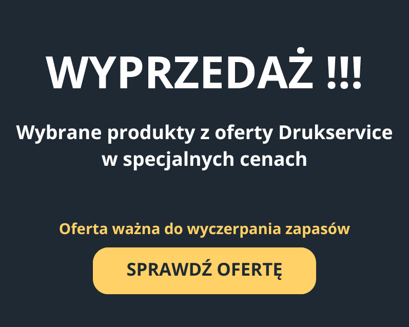 Wyprzedaż produktów Drukservice